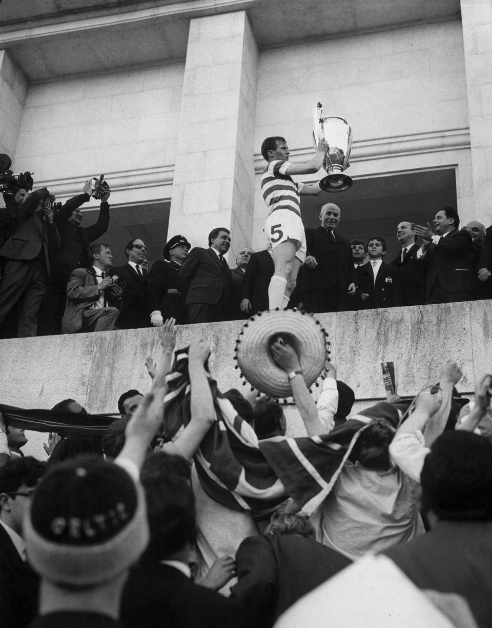 Cesar lifts the Big Cup in Lisbon