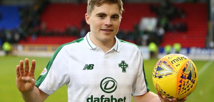 Celtic winger James Forrest scored four goals against St Johnstone