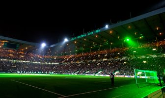 Light show at Celtic Park