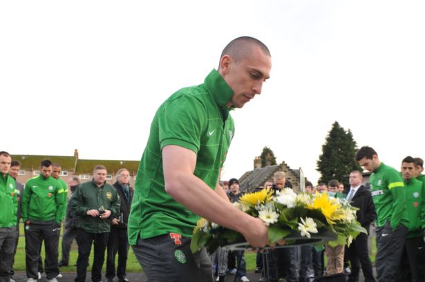 Scott Brown at John Thomson's grave