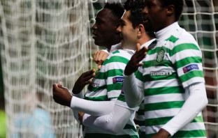 Victor Wanyama celebrates