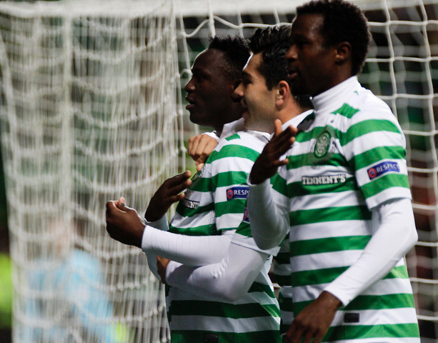 Victor Wanyama celebrates