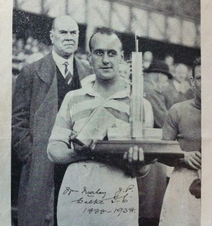 Willie Lyon with the Empire Exhibition Cup