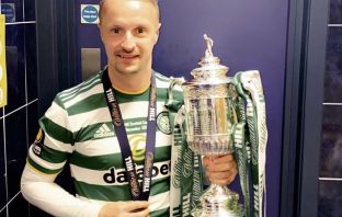 Leigh Griffiths with the Scottish Cup, December 2020