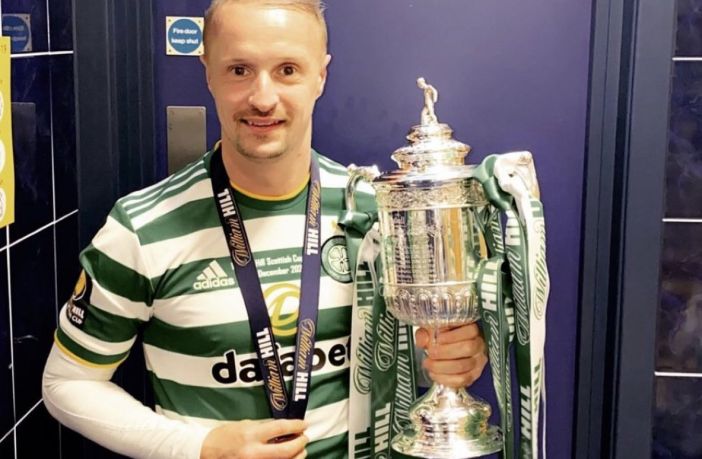 Leigh Griffiths with the Scottish Cup, December 2020