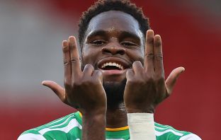 Odsonne Edouard celebrates