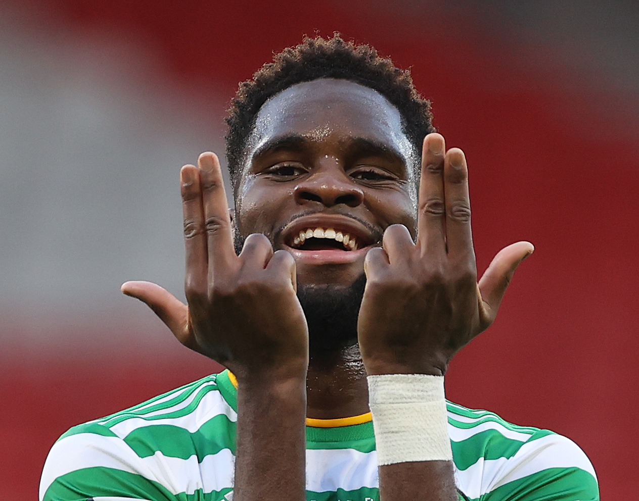 Odsonne Edouard celebrates