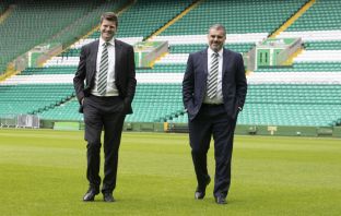 Ange Postecoglou with Dominic McKay