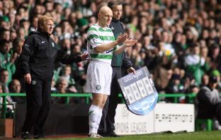 Thomas Gravesen with Gordon Strachan