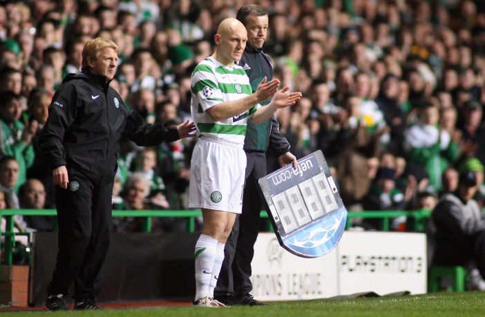 Thomas Gravesen with Gordon Strachan