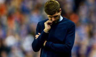 Steven Gerrard looks dejected