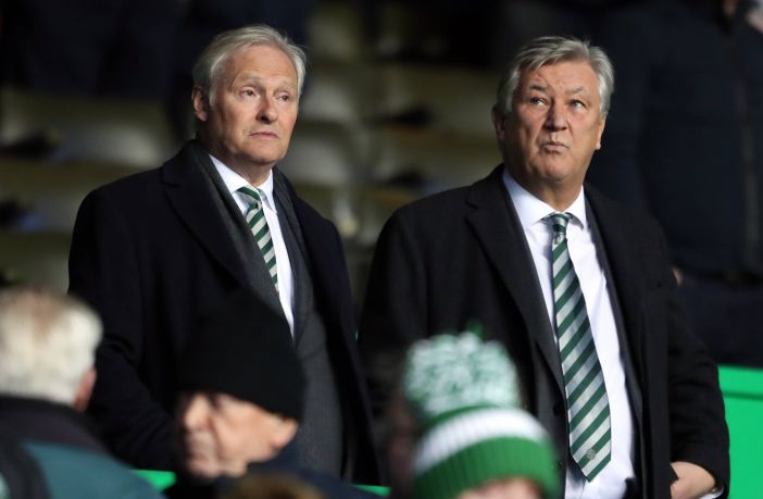 an Bankier with former CEO Peter Lawwell