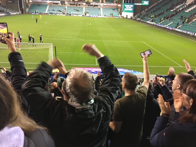 David Potter at Easter Road 