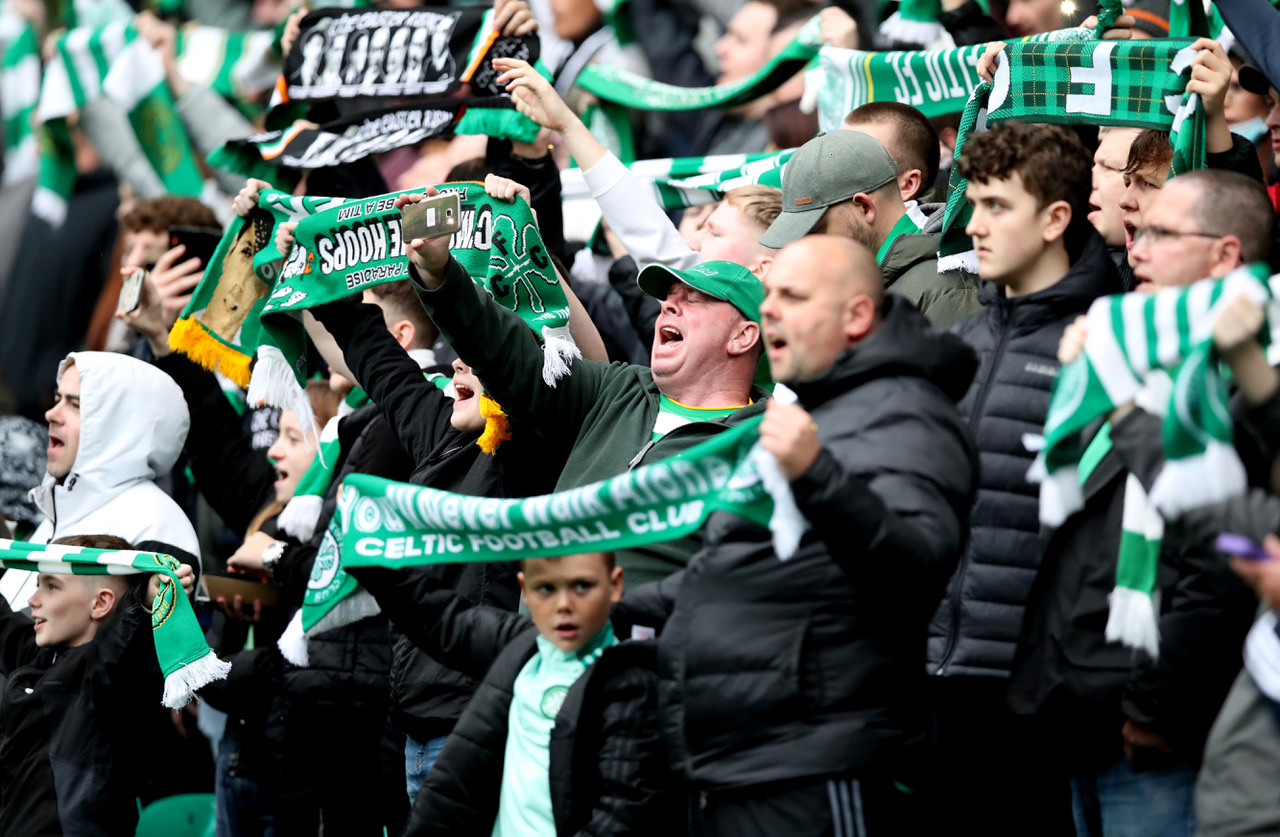 Celtic fans show their support