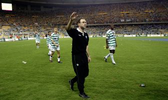 A dejected Martin O'Neill in Seville