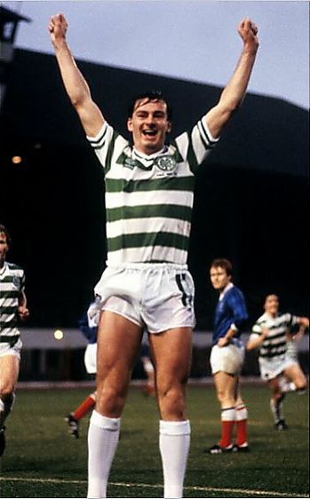 Charlie Nicholas celebrates