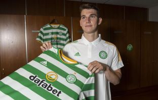 Liam Shaw arrives at Celtic