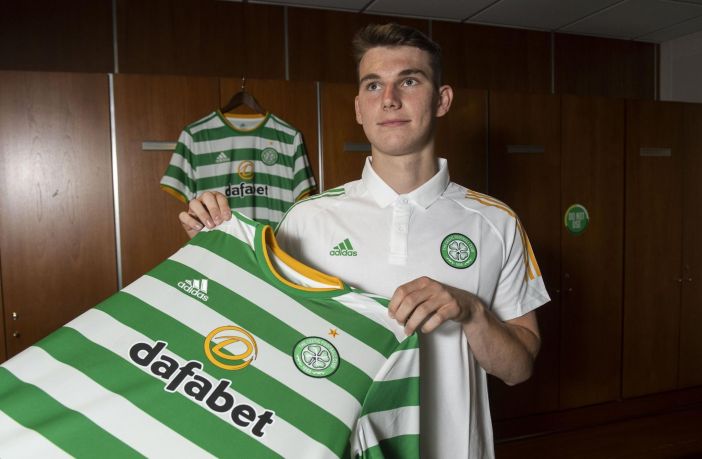 Liam Shaw arrives at Celtic