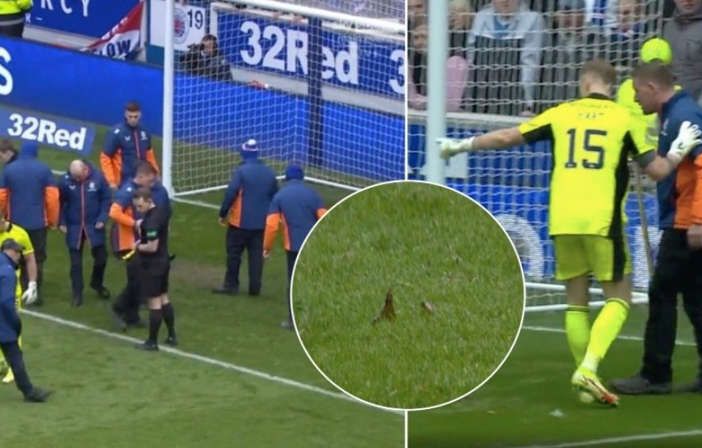 Joe Hart's goalmouth had broken glass thrown on it at the interval