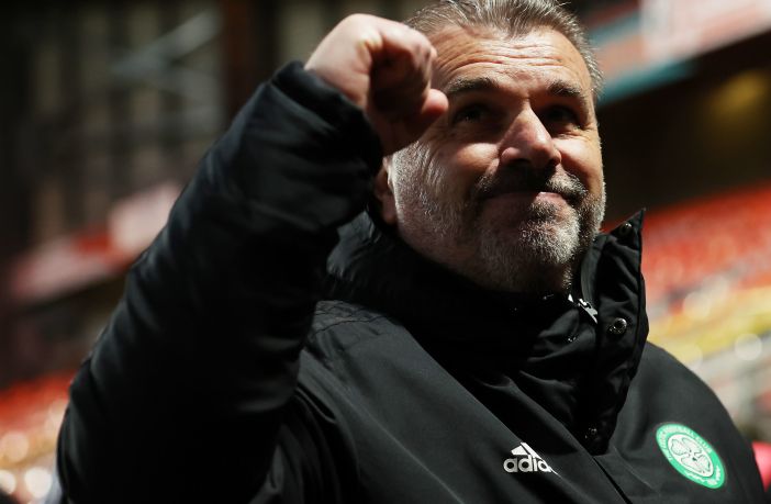 Ange Postecoglou celebrates