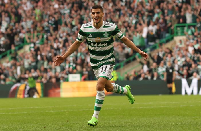 Liel Abada celebrates