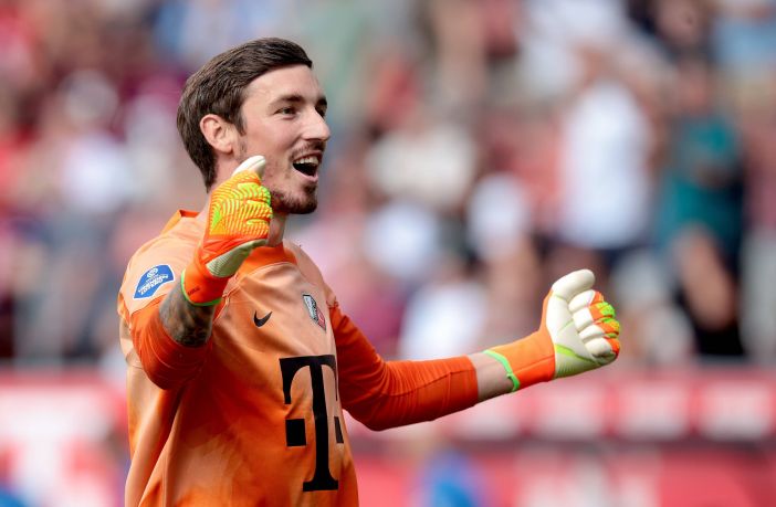 FC Utrecht goalkeeper Vasilis Barkas
