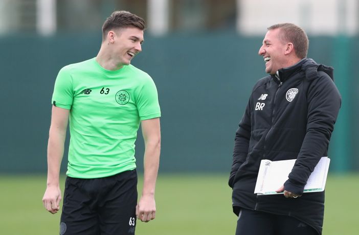 Kieran Tierney and Brendan Rodgers
