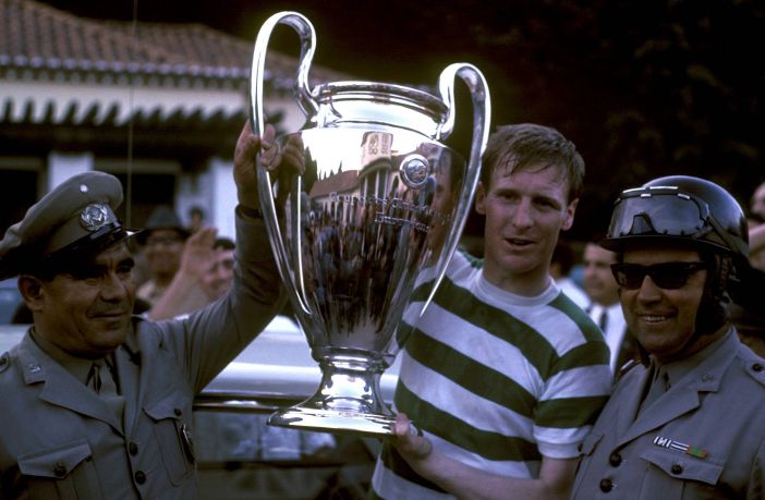 Billy McNeill (Celtic) holds the European Cup