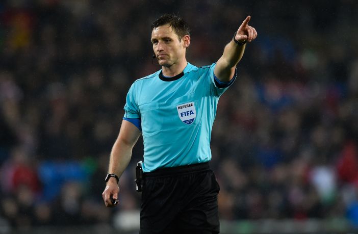 Referee Steven McLean