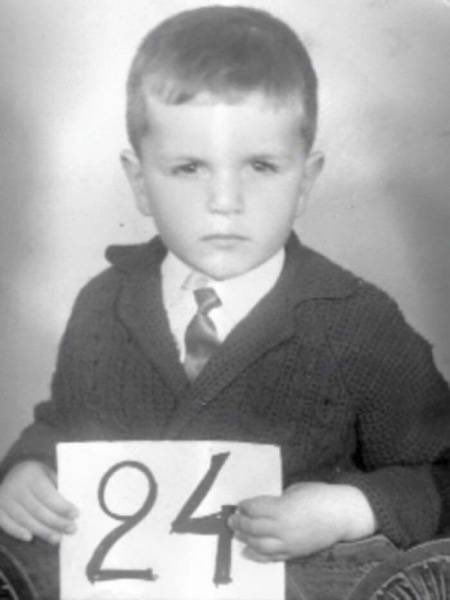 A five-year-old Ange Postecoglou