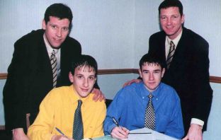 John Kennedy and Stephen McManus sign for Celtic