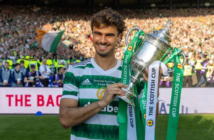 Jota with the Scottish Cup