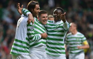 Victor Wanyama celebrates