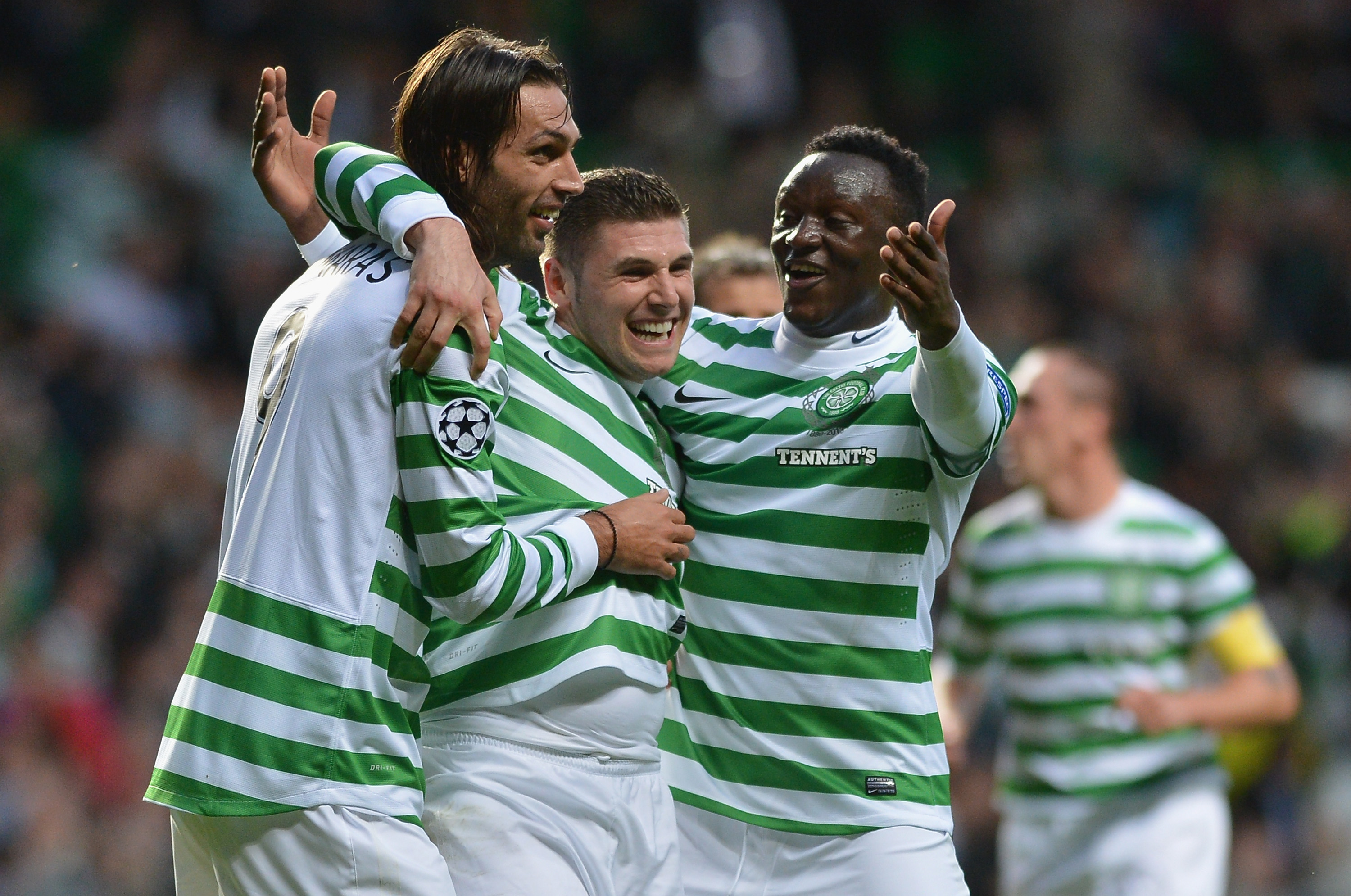Victor Wanyama celebrates