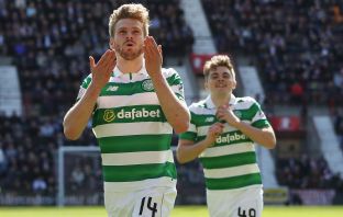 Stuart Armstrong of Celtic celebrates