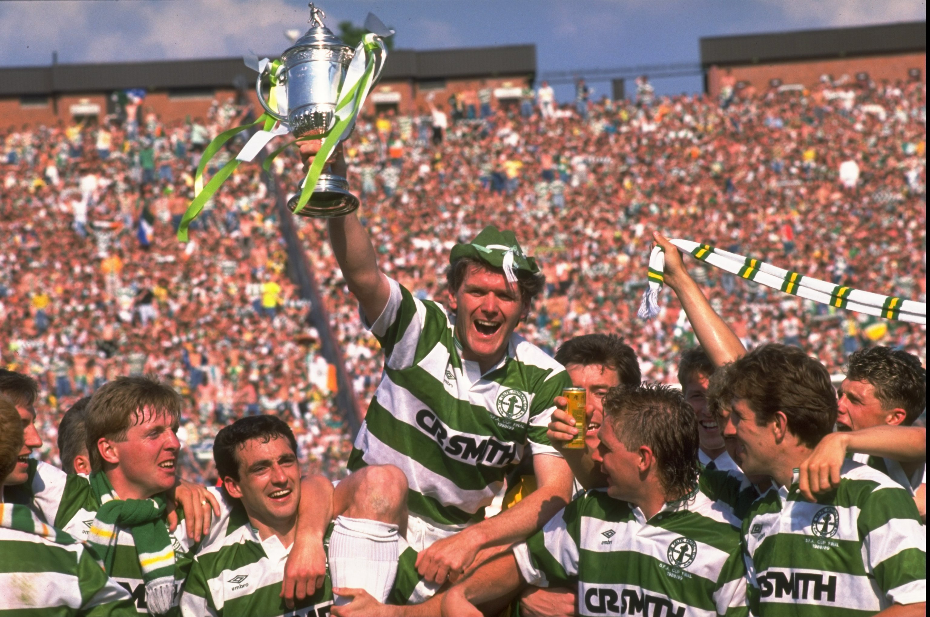 Roy Aitken celebrates