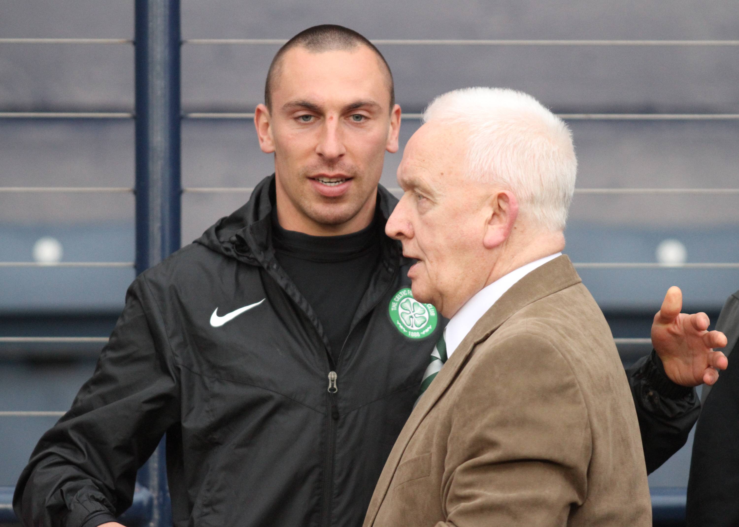 Scott Brown with Lisbon Lion John Clark