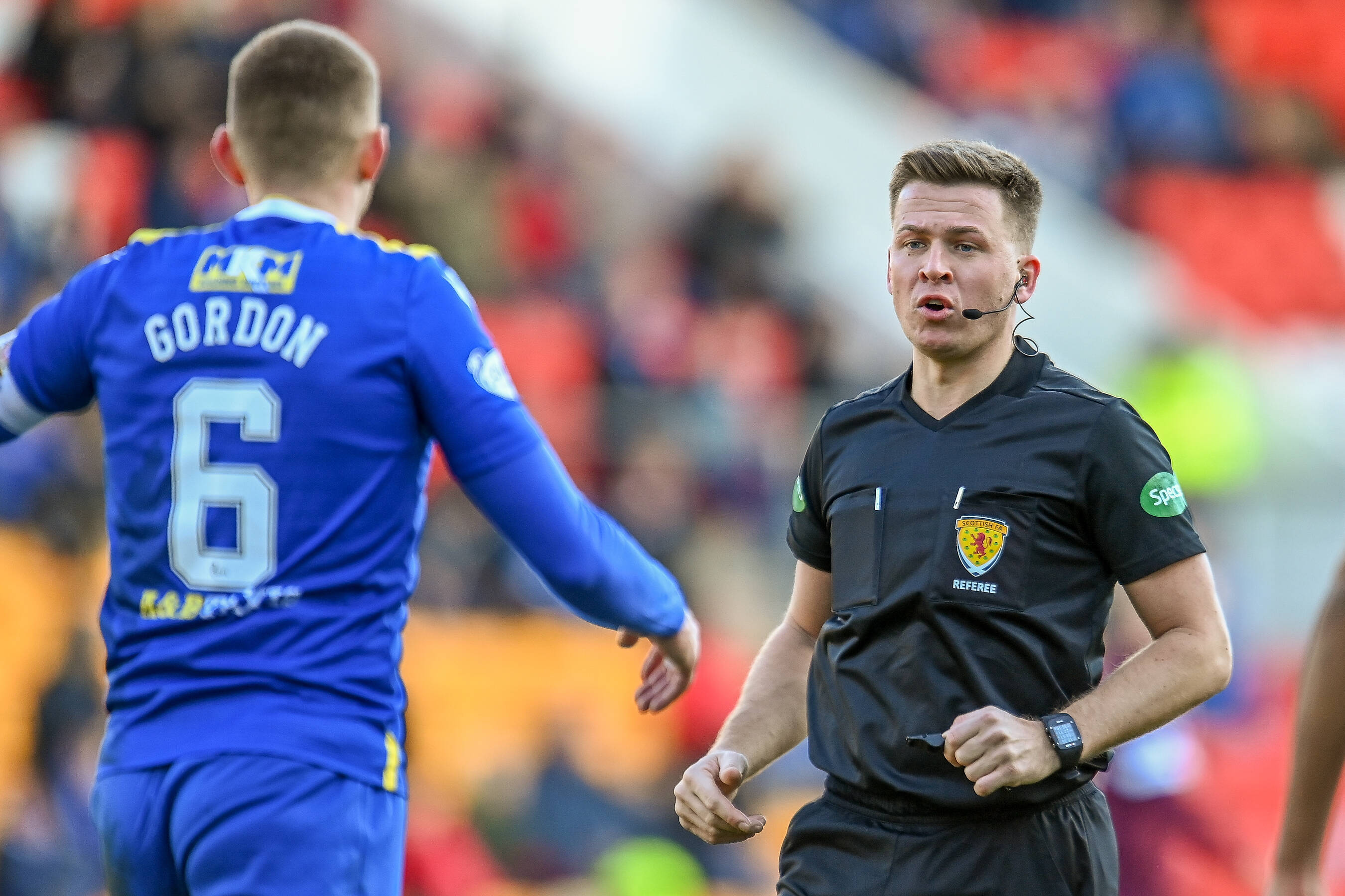 Referee Grant Irvine