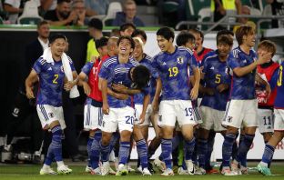 Kyogo in action for Japan