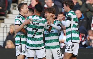 Kyogo scores at Tynecastle