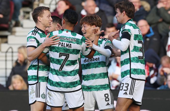 Kyogo scores at Tynecastle