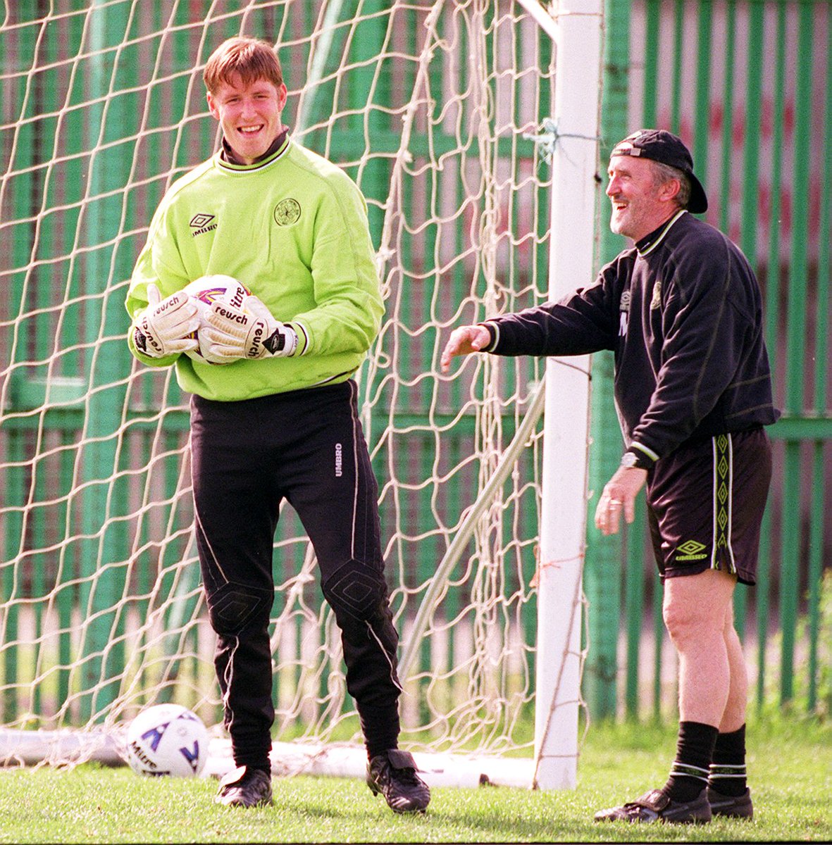 Stewart Kerr with Danny McGrain.