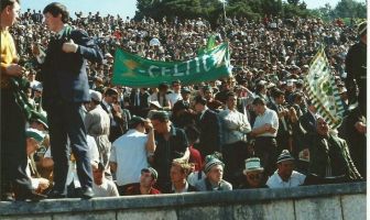 Celtic supporters in Lisbon