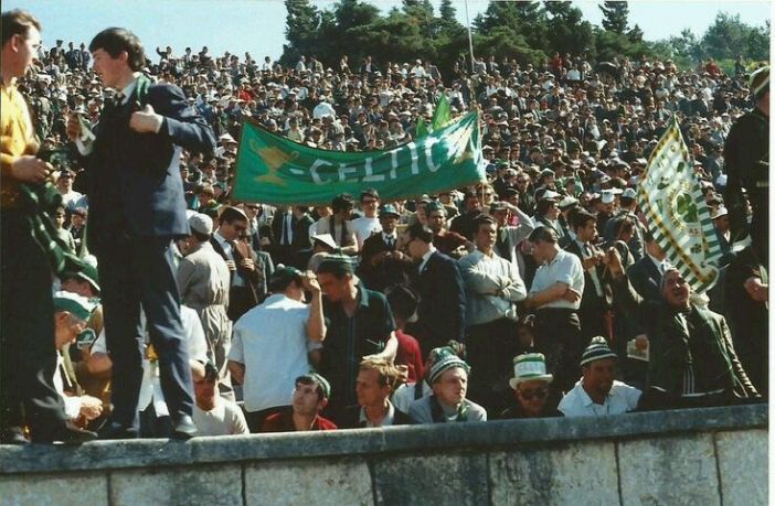Celtic supporters in Lisbon