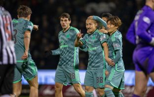 Daizen Meada celebrates