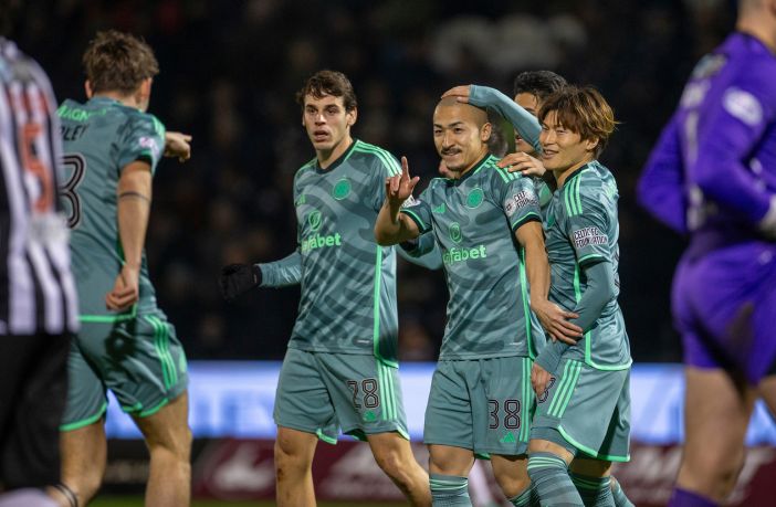 Daizen Meada celebrates