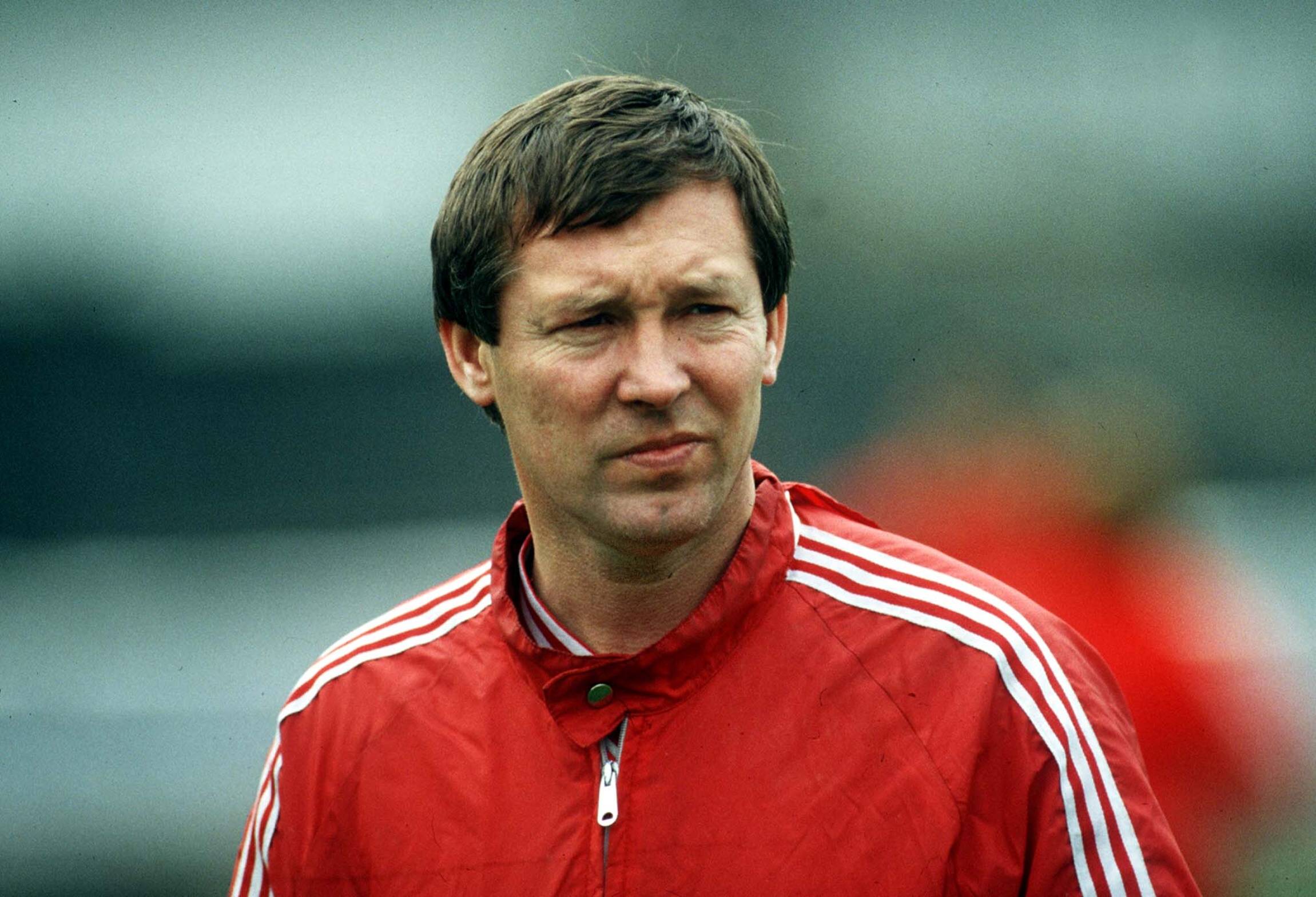 Aberdeen manager Alex Ferguson ahead of the 1983 Cup Winners Cup Final