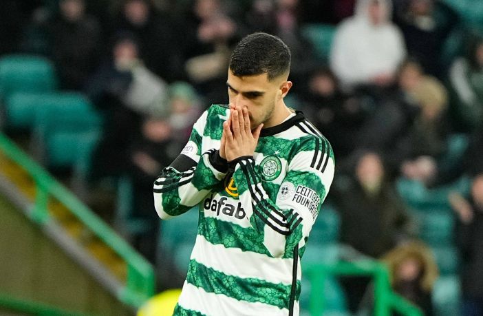 Liel Abada reacts after missing a scoring chance