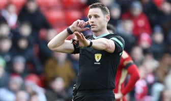 Referee Steven McLean