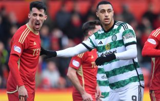 Adam Idah in action on his Celtic debut